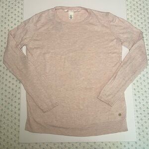 H&M L.O.G.G. Blush Pink Pullover Sweater, Size Women's XS